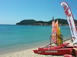 Marina di Campo town centre Elba Island